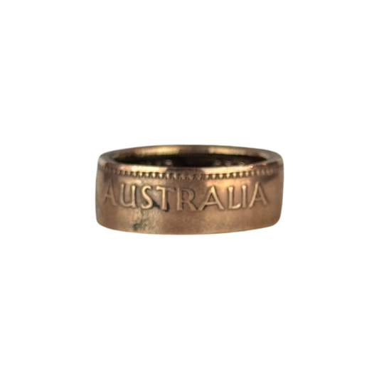 Australian Penny Coin Ring