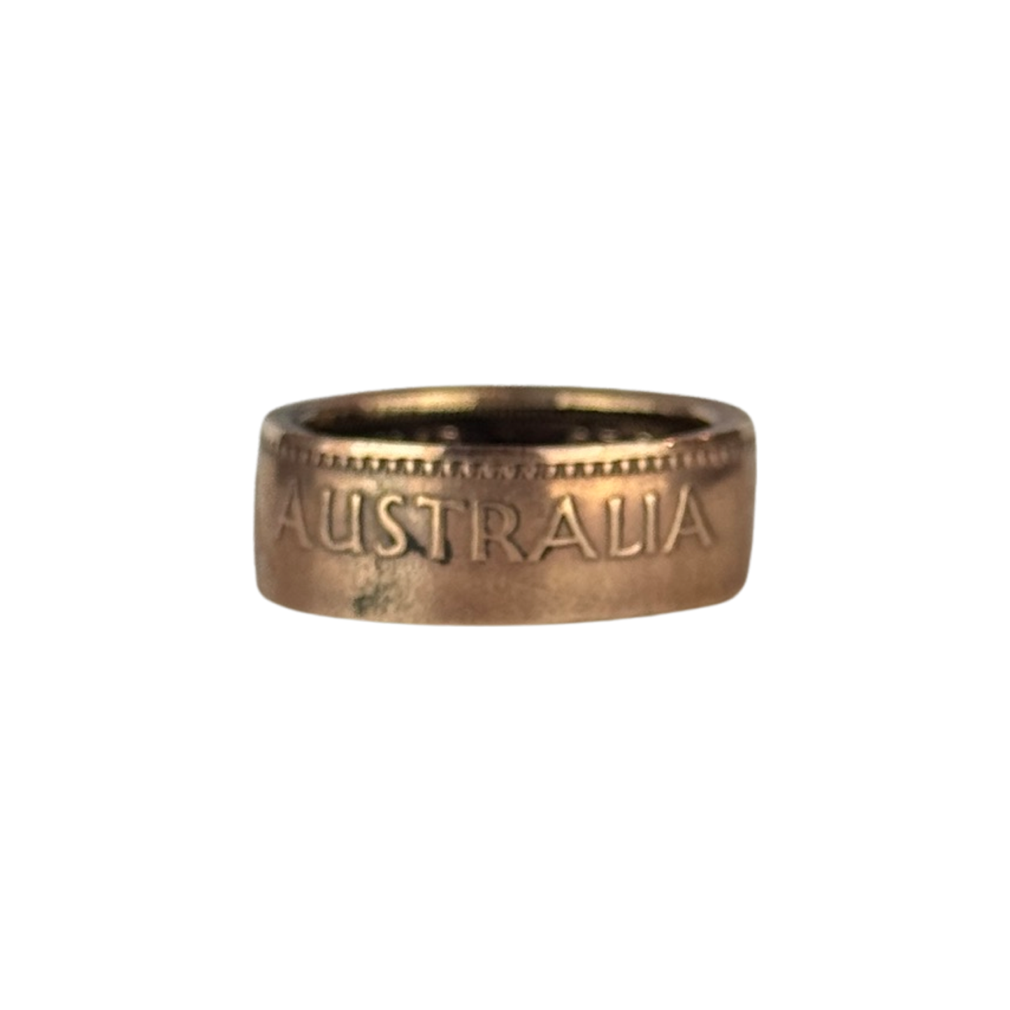 Australian Half Penny Coin Ring