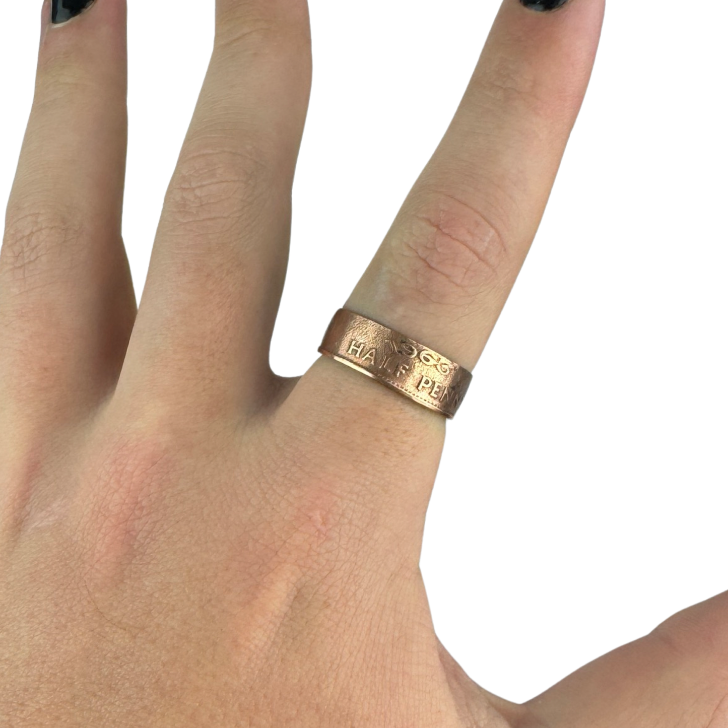 Australian Half Penny Coin Ring